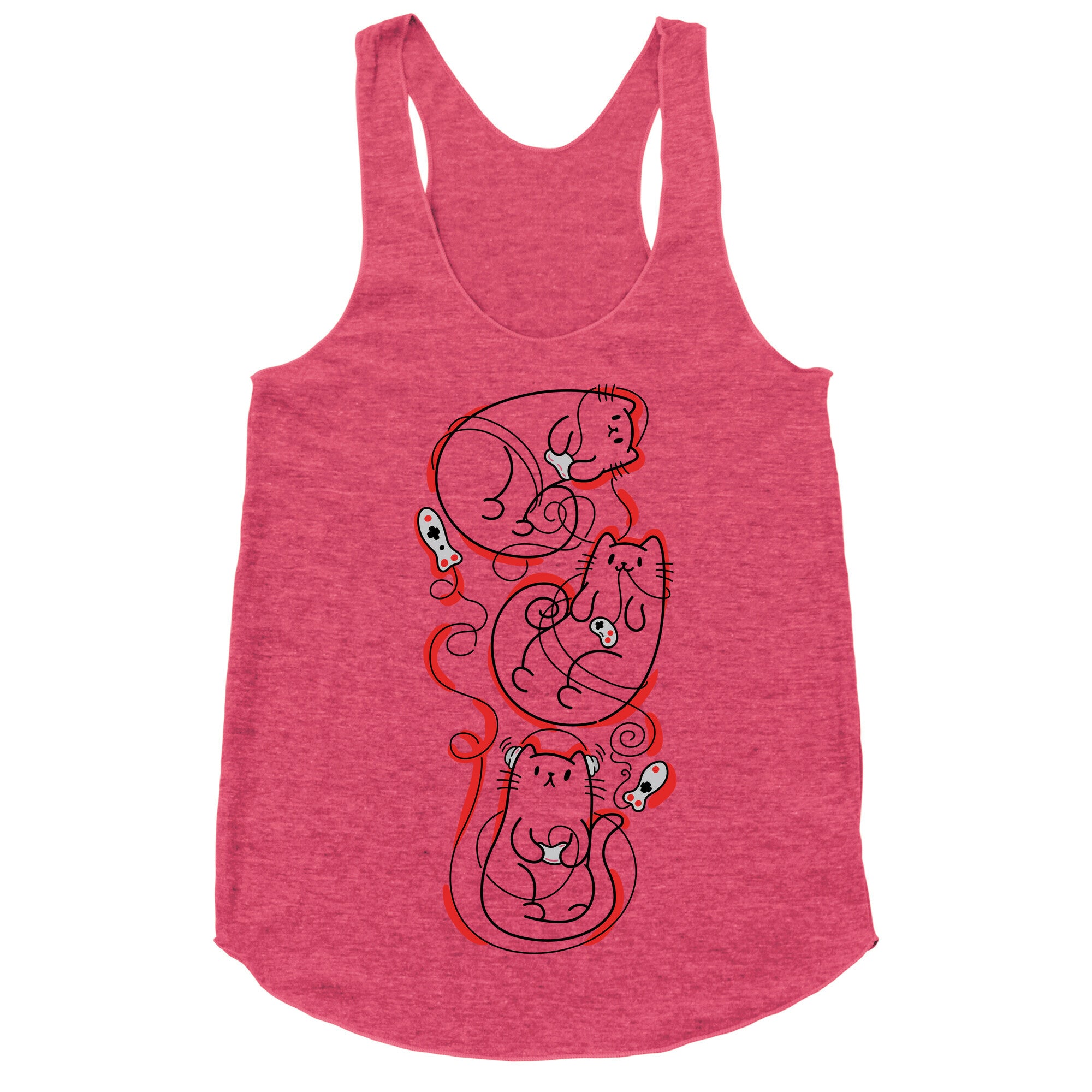 Gamer Cats Racerback Tank